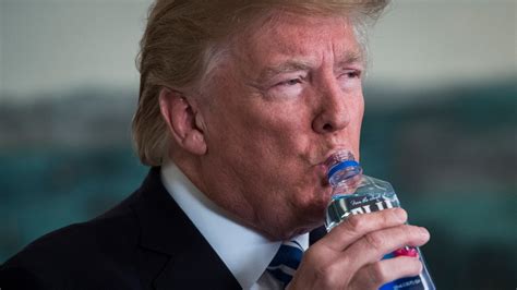 Trump Interrupts Announcement Twice To Drink Water The Washington Post