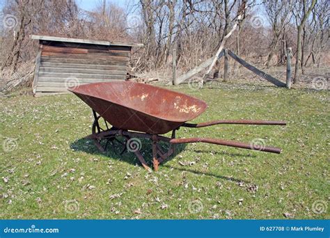 Rusty Wheelbarrow Royalty Free Stock Photos Image 627708