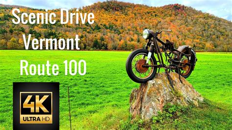 Vermont Scenic Route 100 Drivers View 4k Video Youtube