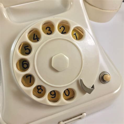 Vintage Ivory Bakelite Rotary Telephone Ata 11 By Iskra In Etsy