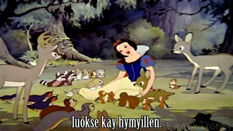 Snow White And The Seven Dwarfs With A Smile And A Song Finnish W