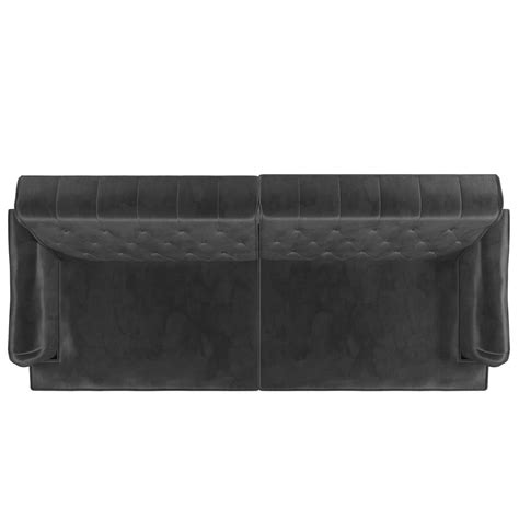 Mr Kate Stella Vintage Convertible Sofa Bed Futon Dark Gray Velvet