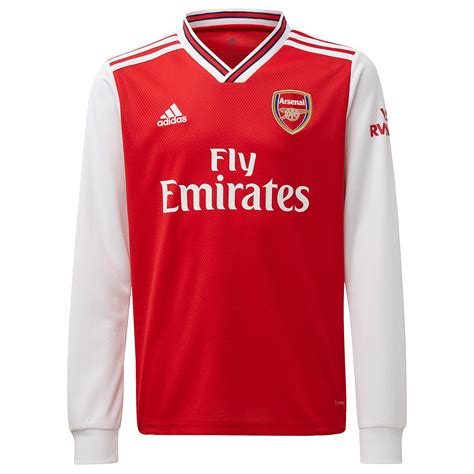 adidas Official Kids Arsenal FC Home Football Shirt Jersey 2019-20 Long Sleeve | eBay