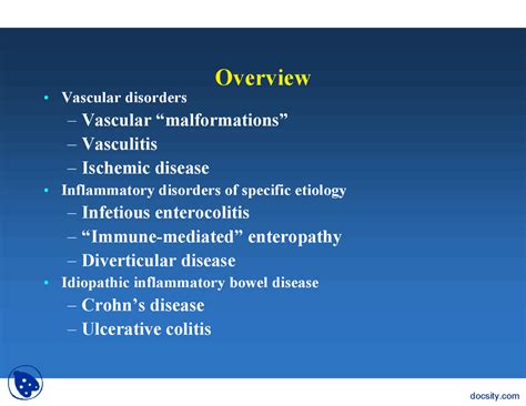 Sporadic Vascular Ectasia Medicine And Pathophysiology Lecture Slides