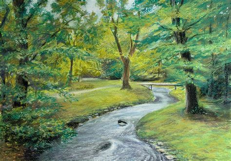 Stigs Paintings Forest And Stream In Pastel