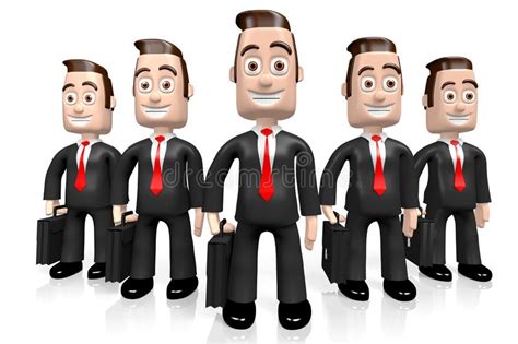 3d Hombres De Negocios Concepto Del Trabajo En Equipo Stock De