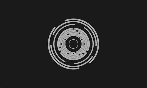 Wallpaper Abstract Circle Black Background Minimalism Geometry