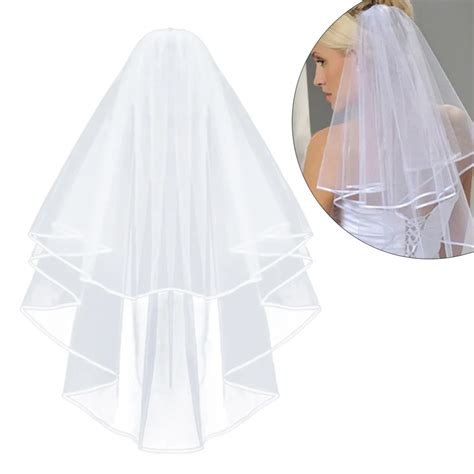 Lamya Simple And Elegent Wedding Veil Bridal Tulle Veils With Comb And