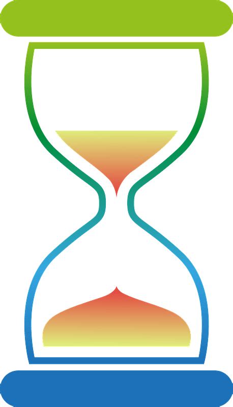 Green And Blue Hourglass Clipart Free Download Transparent Png