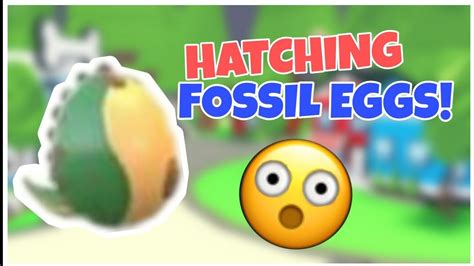 I Hatched Fossil Eggs In Adopt Me Youtube