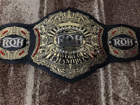 Roh World Wrestling Championship Belt Full Size Etsy