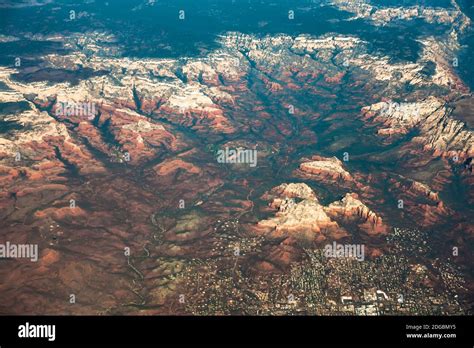Aerial Over Grand Canyon Arizona Stock Photo Alamy