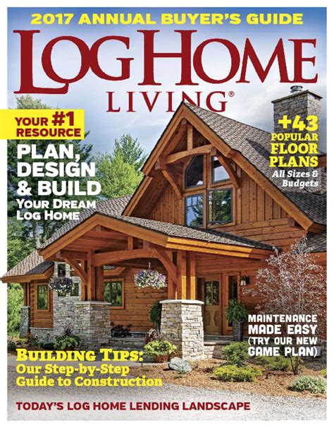 Log Home Living Magazine Guide To Log Homes