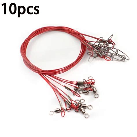 Long Lasting And Reliable 50cm Fishing Wire Leader 10pcs Anti Bite