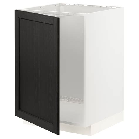 Metod Base Cabinet For Sink Whitelerhyttan Black Stained 59449050 Ikea