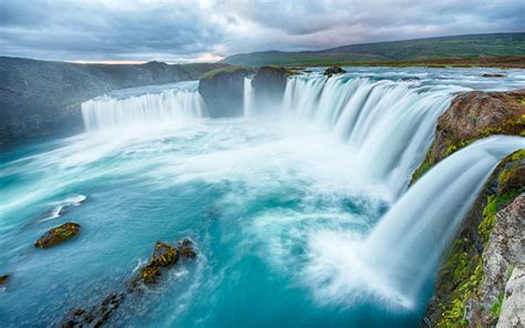 Beautiful Waterfalls Hd Wallpaper For Desktop And Mobile Iceland