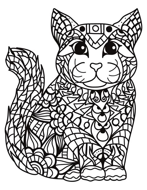 Easy Zentangle Coloring Pages At Free