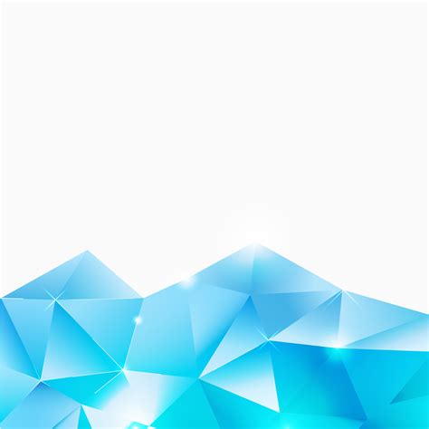 Blue Geometric Shapes Background Material Blue Geometry Poster