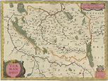 Antique Map of the Vermandois region by Janssonius (c.1640)