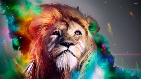 Lion Art Wallpaper Wallpapersafari