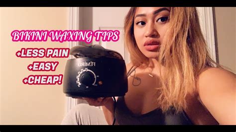 Diy At Home Bikini Waxing Hard Wax Demonstration Youtube
