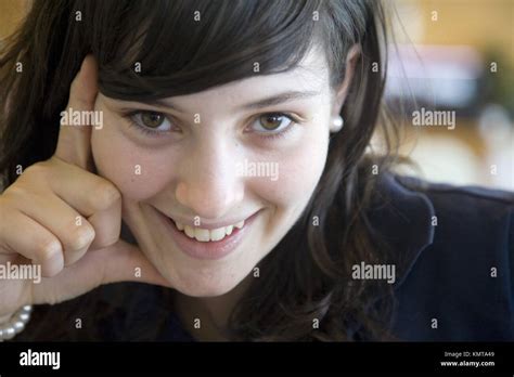 Portrait Of Teen Girl Stock Photo Alamy