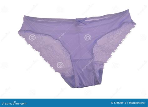 Underwear Woman Isolated Close Up Of Luxurious Elegant Violet Or Light Pink Lacy Panties