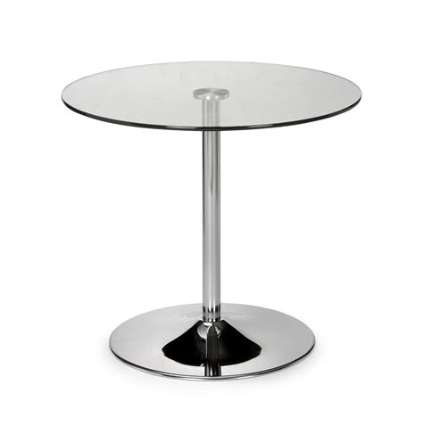 Modernistic Glass Pedestal Table 80cm Diameter