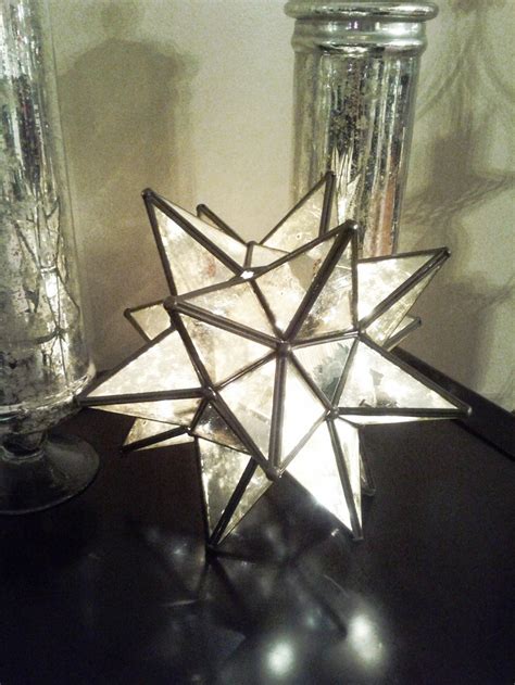 Mercury Moravian Star Candleholder That I Turned Into A Light All I