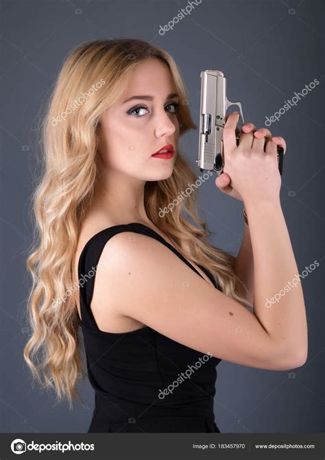 Beautiful Sexy Girl Gun Stock Photo By ©muro 183457970