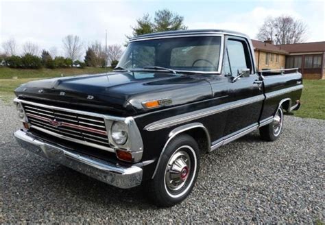 1968 Ford F 100 Ranger Short Bed Older Resto 360 V 8 Raven Black Very