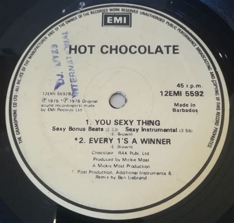 Hot Chocolate You Sexy Thing 1978 Vinyl Discogs