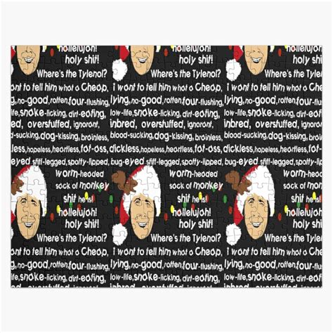 Shop fan art from your favorite tv shows, movies, music & more! Clark Griswold Rant by MephobiaDesigns | Redbubble in 2020 | Clark griswold, Christmas jigsaw ...