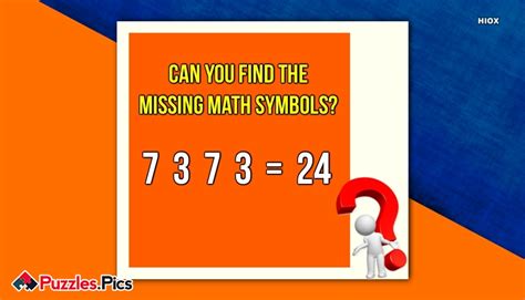 Missing Symbols Puzzles With Answers