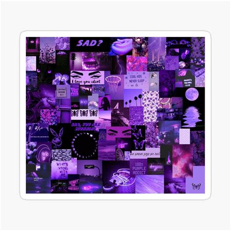 Purple Aesthetic Collage Sticker By Arthemeral In 2021 Purple