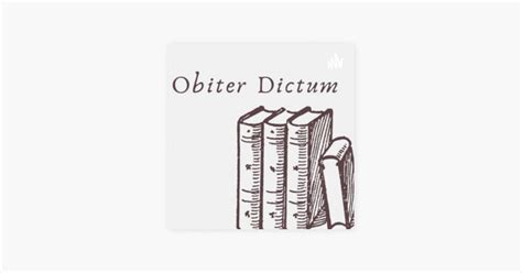 ‎obiter Dictum I Apple Podcasts