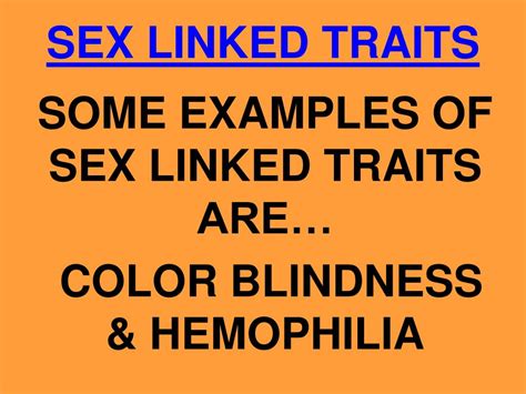 Ppt Sex Linked Traits Powerpoint Presentation Free Download Id6783448