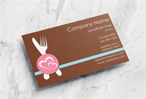 Catering Business Cards Free Template Designs Custom Printing