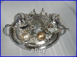 Vintage Pc Wm Rogers Silverplate Tea Set Silver Plate Rogers