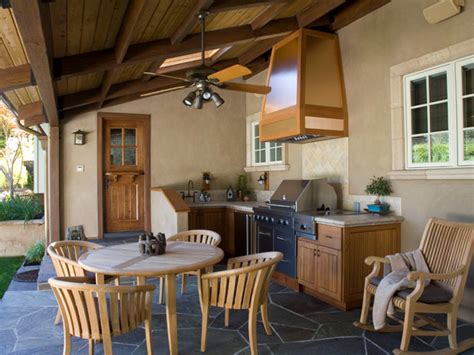 gambar desain dapur  ruang makan terbuka outdoor gambar design