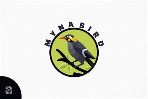 Myna Bird Character Logo Mascot Graphic By Artbernadif · Creative Fabrica