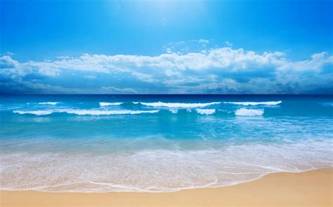 Beach Blue Sea Wallpaper 1920x1200 29205