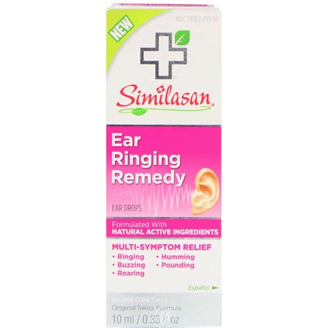 Similasan Ear Ringing Remedy Drops - 0.33 Oz - Box Has Damage 07/2023