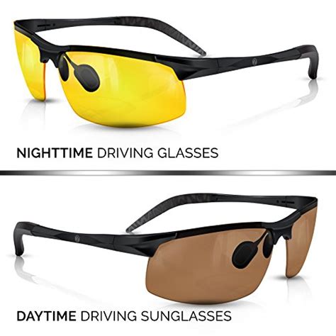 buy blupond set of 2 anti glare hd vision sunglasses daytime polarized copper and yellow tint