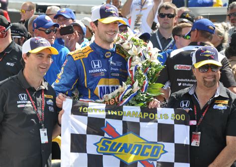 Rookie Rossi Survives On Fuel To Win Historic 100th Indianapolis 500