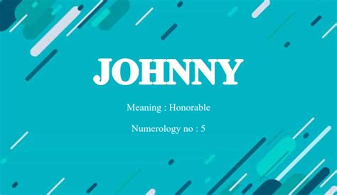 Johnny Name Meaning