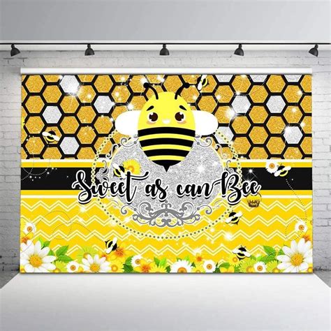New Sweet As Can Bee Backdrop Bumble Bee Baby Shower Birthday
