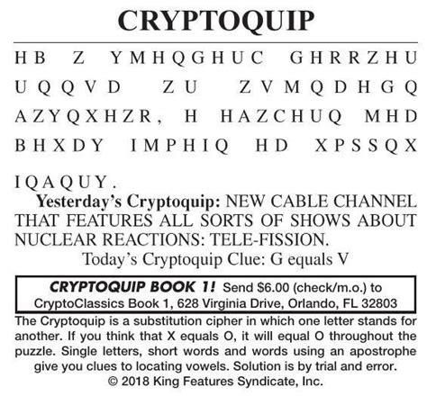 Todays Cryptoquote Printable Printable Word Searches