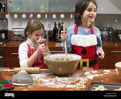 Kids Making Cookies Stock Photo 7098302 Alamy