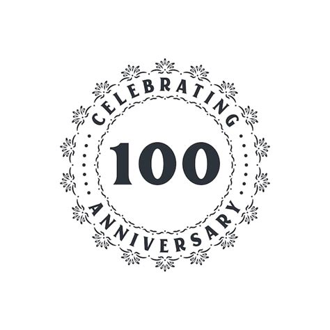 Cartão De Felicitações Da Celebração Do Aniversário De 100 Anos Para O